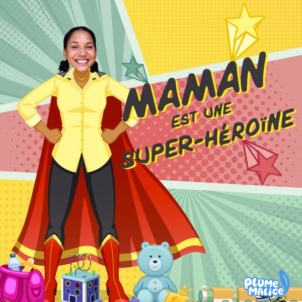 Livre personnalisé adulte Super Maman - Maman est une Super
