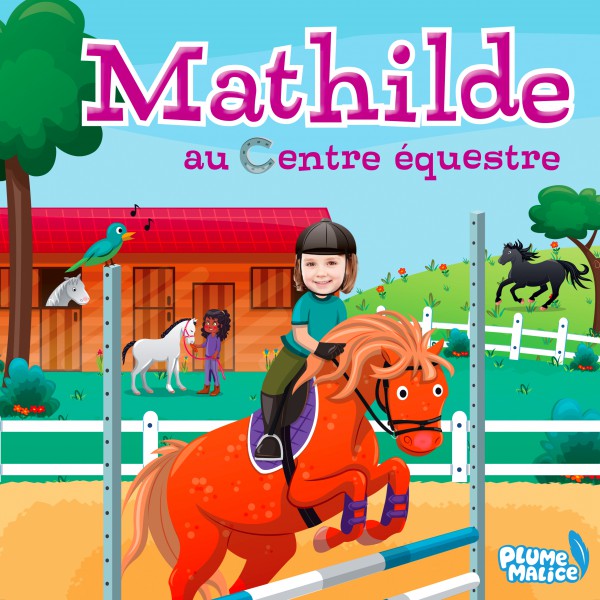 Livre personnalisé Cheval Equitation - Plume Malice